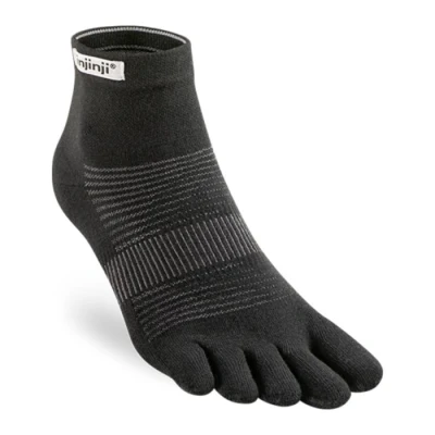 Image of Injinji Run Original Weight Mini Crew (Large, Black), Black, Large