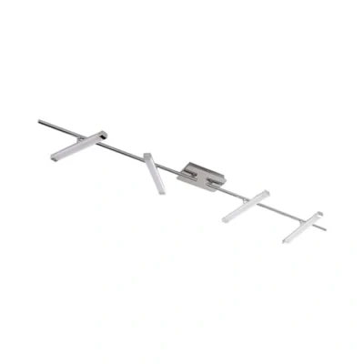 Image of LED Ceiling Light &#039;Pilou&#039; dimmable (Modern) in Silver Made of Metal for e.g. Kitchen (4 Sources,) from Lindby lamp, lamp