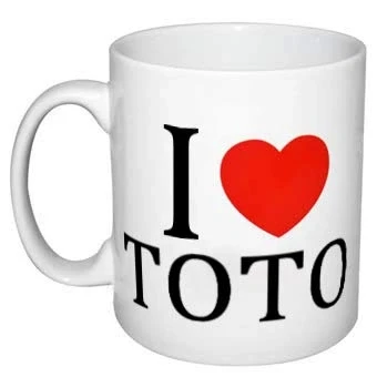 Image of EC C136 I Love TOTO Mug, Ceramic