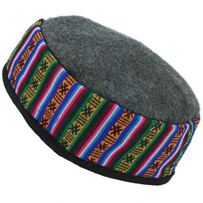 Image of Siesta Nepalese Wool Smoking Hat Grey (Large)