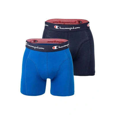 Image of Champion Men&#039;s Core x2 Boxer Briefs, Blue &amp; Navy, M (Pack of 2)