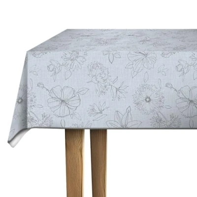 Image of d c fix F2315111 Manhattan Palmas Grey Tablecloth, Polypropylene (PP)