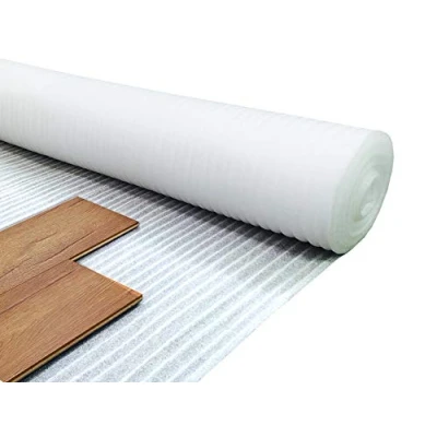 Image of Royale 2mm White Foam Underlay for Any Laminate/Real Wood Floor 1m x 15m (15m2 Roll Size) Acoustic Flooring