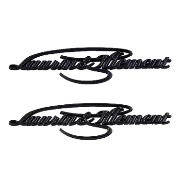 Image of Laurin&amp;Klement Emblem for Founder Signature Personalized Car Sticker Decal (Black)