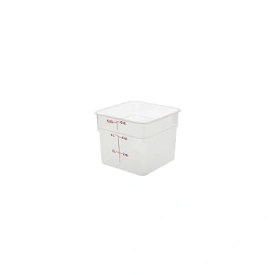 Image of Cambro 6SFSPP190 CamSquare Storage Container, Translucent, 6 qt.