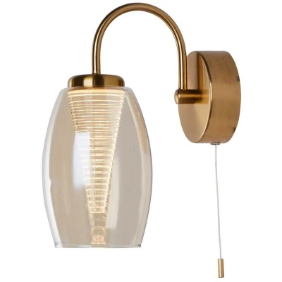Image of Cyclone Wall Light Bronze, Champagne Glass