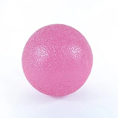 Image of NRS Healthcare Hand and Wrist Gel Exercise Ball, Soft Resistance, Pink