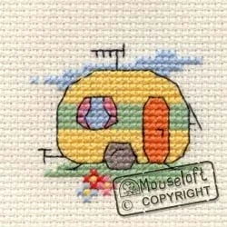 Image of Mouseloft Mini Cross Stitch Kit Caravan, Stitchlets Collection