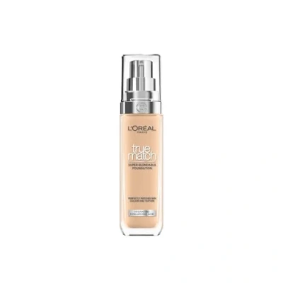Image of L&#039;Oreal Paris True Match Liquid Foundation, Skincare Infused with Hyaluronic Acid, SPF 17, Available in 40 Shades, 3N Creamy Beige, 30 ml
