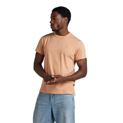 Image of G STAR RAW Men&#039;s Nifous T Shirt, Orange (peach bloom D24449 336 G280), S