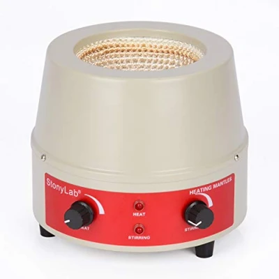Image of stonylab Heating Mantle, Adjustable and Stirring Electromantles Electrothermal Lab Mantle with Magnetic Stirrer 0 1600 RPM Temperature Control 220V/450℃ 250W 500 ml
