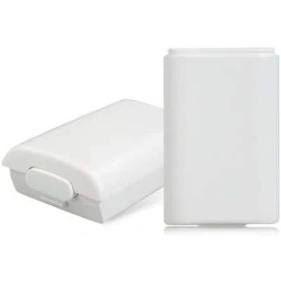 Image of 2x White AA Battery Holder Shell Back Door Cover Lid Replacements, Compatible with Microsoft Xbox 360 Wireless Controllers