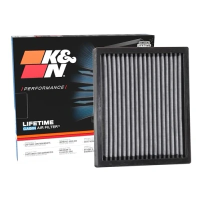 Image of K&amp;N Premium Cabin Air Filter: High Performance, Washable, Clean Airflow to your Cabin: Compatible with Select 2014 2018 KIA (Soul, Soul EV) Vehicle Models, VF1017