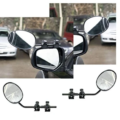 Image of UKB4C Pair of Convex Caravan Car Extension Towing Mirrors fits Defender Discovery Evoque