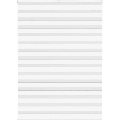 Image of vidaXL Zebra Blind White 160x200 cm Fabric Width 155.9 Polyester