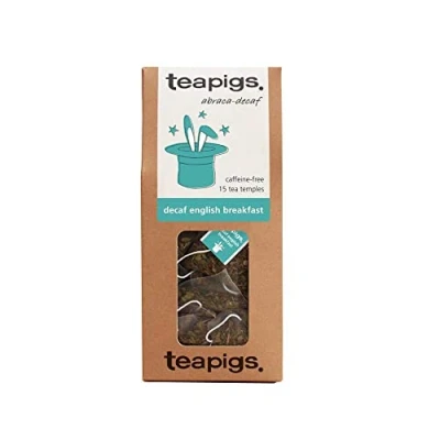 Image of Tea Pigs, Decaf English Breakfast, (1 Pack of 15 Temple Bags