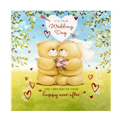 Image of Hallmark Wedding Congratulations Card Large 3D Effect Lenticular Design