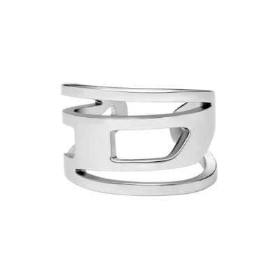 Image of Diesel Men&#039;s Ear Cuff Silver Stainless Steel Earring, DX1532040