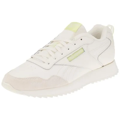Image of Reebok Women&#039;s Glide Ripple Sneaker, Chalk/Citrus Glow/Chalk, 4.5 UK