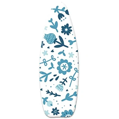 Image of LBLZMS Ironing Board Cover, Large Size, 135 x 50 cm, 100% Cotton, 3 mm Padding, With Elastic Cord, Easily Handle and Fits Beautifully, L