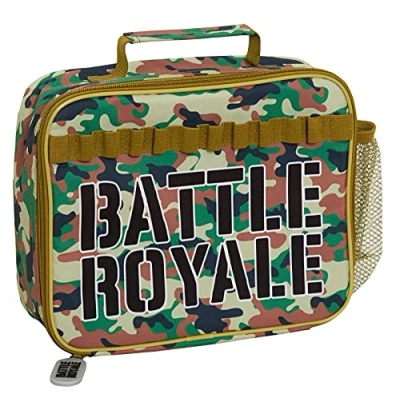 Image of Battle Royale Lunch Bag for Kids Teens Adults Camouflage School Gaming Travel Insulated Box with Drinks Holder