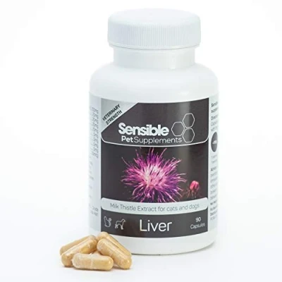 Image of Sensible Pet Supplements &#039;Liver&#039;. Supplement for dogs and cats supporting liver function. Contains Milk Thistle Extract. 90 sprinkle capsules.