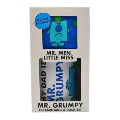 Image of HOX Xpressions Mr Men Grumpy Mug &amp; Sock Gift Set