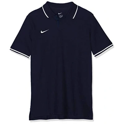 Image of Nike Kids Y Polo Tm Club19 Ss Shirt White/(Black), Small