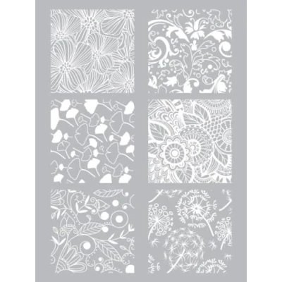 Image of Graine Créative Polymer Clay Stencil Floral