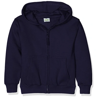 Image of AWDis Boy&#039;s Kids Zoodie Hoodie, Blue (Oxford Navy), Medium