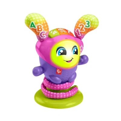 Image of ​​Fisher Price DJ Bouncin’ Star Baby Toys Educational for 1 Year Old Boys and Girls Gifts Interactive UK English Version 9 36m, HRC48