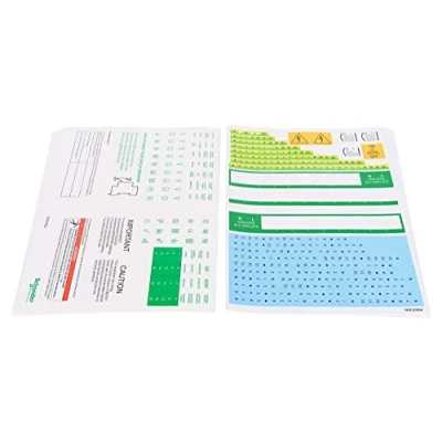 Image of Schneider Electric Easy9+ Circuit Breaker Sticker Label Kit for Identification, EZ9ESP, Pack of 10