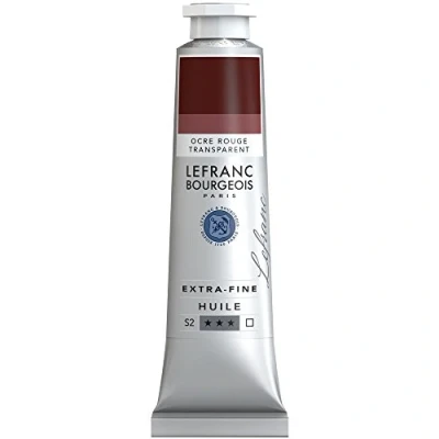 Image of Lefranc Bourgeois, oil based paint, Transparent Red Ochre, 40ml
