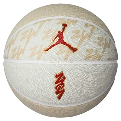 Image of Jordan All Court Zion Ball J1004141720, Unisex Basketballs, Beige, 7 EU