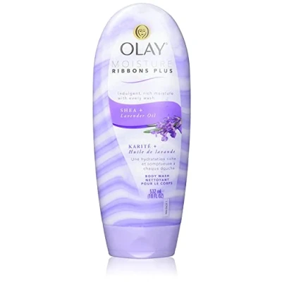Image of Olay 2 in 1 Essential Oils Ribbons Moisturizing Body Wash Luscious Orchid 18 oz by