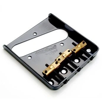 Image of Wilkinson WTB Telecaster Bridge Compensated Saddles Black