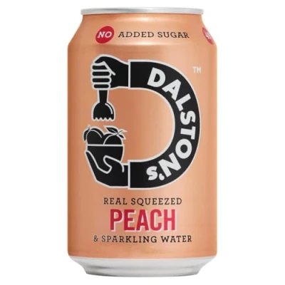 Image of Dalston&#039;s Real Squeezed Peach &amp; Sparkling Water 330ml