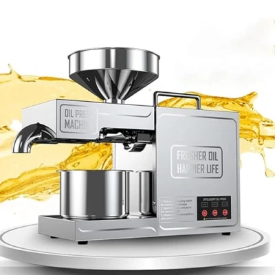 Image of Lakenbroade 1000W Automatic Oil Extractor,Cold Hot Press Food Grade Stainless Steel Extractor,Organic Machine