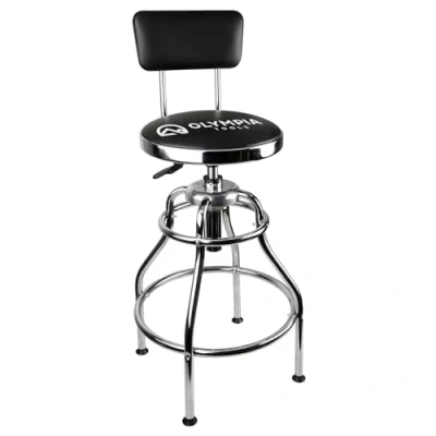 Image of Olympia Tools 82 738 Adjustable Hydraulic Stool, Black