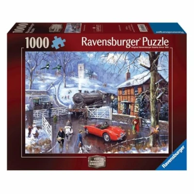 Image of Ravensburger Railway Crossing 1000 Piece Jigsaw Puzzles for Adults and Kids Age 12 Years Up