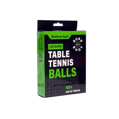 Image of Sure Shot Matthew Syed Outdoor Table Tennis Balls (box of 12)
