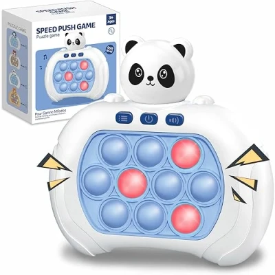Image of Handheld Game for Kids, Fast Push Fidget Toys Quick Press Bubble Console, Puzzle Game, Light up Console Kids Ages 3 12, Chirstmas Gift Boys Girls