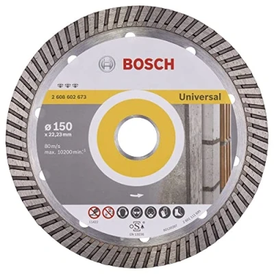Image of Bosch 2608602673 150x22.23mm Diamond Disc Best Universal Turbo HPP