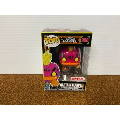 Image of Funko POP! Marvel: Black Light Captain Marvel 908