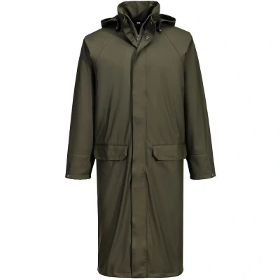 Image of Portwest Flexatex Chem Long Coat Forest Nights Large