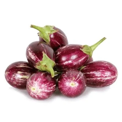 Image of Veenas Fresh Brinjal Pink Ravaya Round 1KG ravayas Nutrients and Minerals 100% Vegetable Indian Origin
