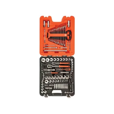 Image of Bahco S138 Socket &amp; Mechanical Set, Metric/AF 1/4&quot;, 3/8&quot;, 1/2&quot; Drive, 138 Pieces