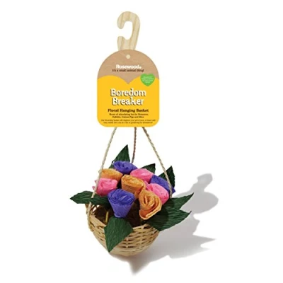 Image of Rosewood Boredom Breaker Floral Hanging Basket, Toy for Small Animals