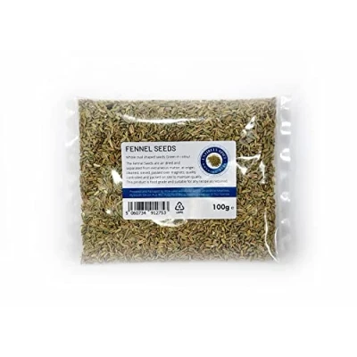Image of Entirely Ingredients Fennel Seeds 100g Selected for Premium Quality Food Grade