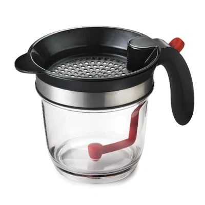 Image of Cuisipro CSP 747301 Fat Separator, Silicone, 1 Liter, Transparent